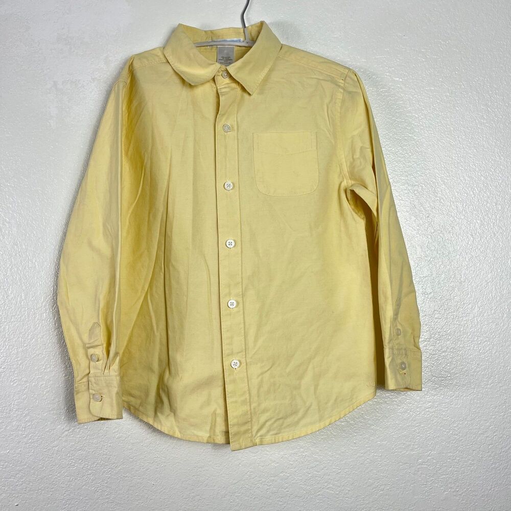Janie and Jack Yellow Button down 6t
